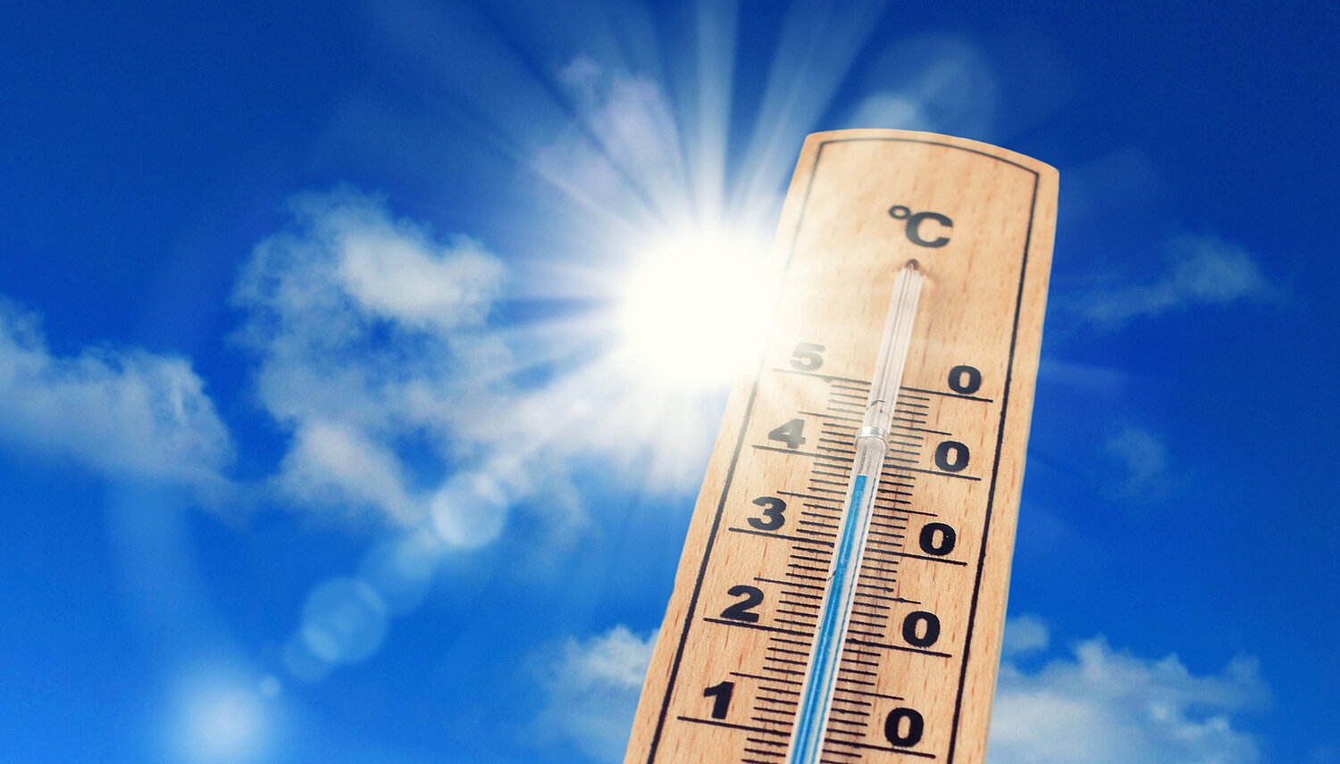 Foto Hitze am Thermometer