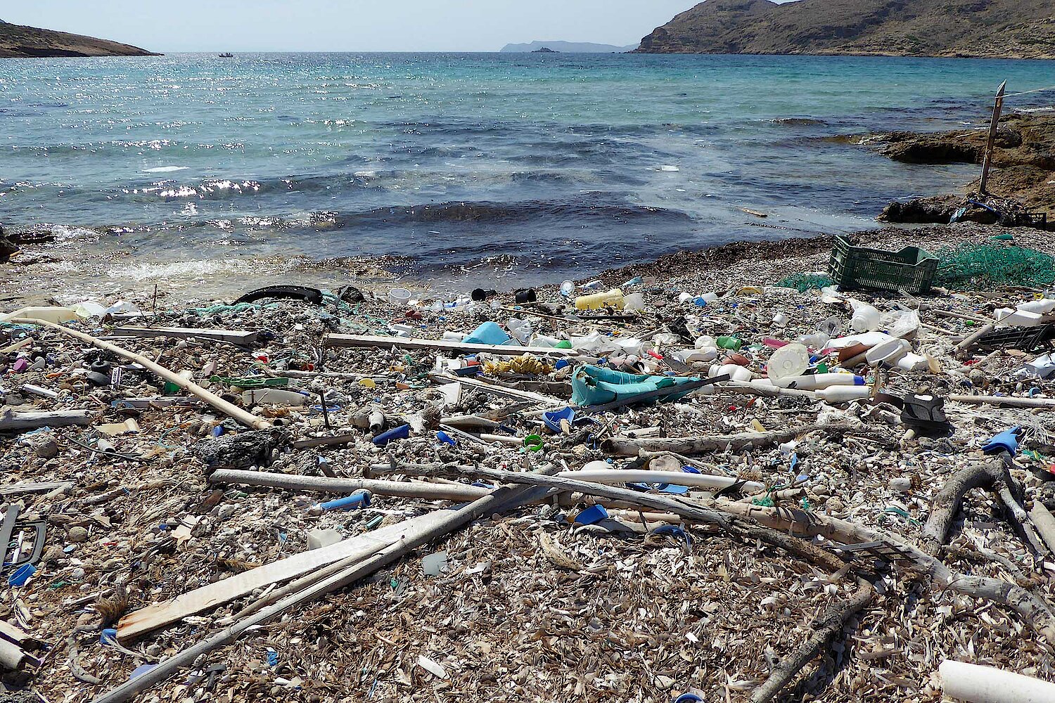 Foto Plastik im Meer